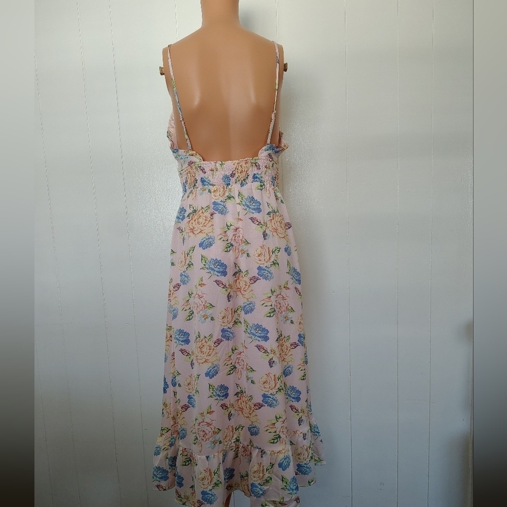 Forever 21 Floral Print Spaghetti Strap Dress Size M - Picture 2 of 10
